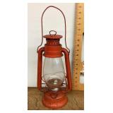 Red Winged Wheel kerosene lantern