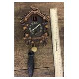 Lux Clock Co. windup cuckoo clock --missing weight