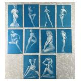 10 vintage arcade cheesecake pinup cards