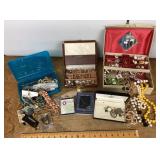 Jewelry boxes and costume jewelry