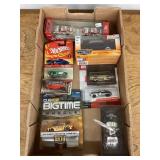 Flat of diecast cars