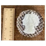 Baccarat Queen Elizabeth&Prince Philip paperweight