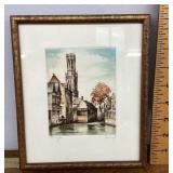Framed signed print
