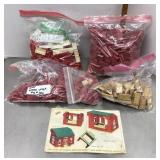 Group of vintage building bricks