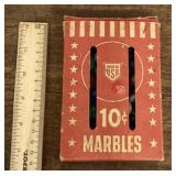Vintage box of marbles