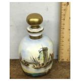 French porcelain scent bottle