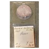 1964 Austrian 50 shilling silver coin