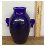 Cobalt blue glass vase