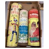 Vintage building blocks and Lincoln logs