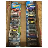 Flat of Hot Wheels