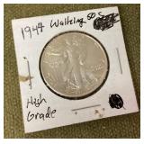 1944 walking liberty half dollar