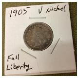 1905 V nickel