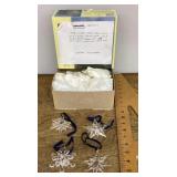 Swarovski crystal snowflake ornaments