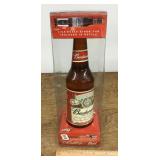 Dale Earnhardt Jr. Budweiser bottle with model car