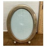 Oval sterling silver photo frame