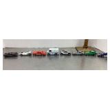 8 diecast vehicles