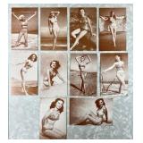 10 vintage arcade cheesecake pinup cards