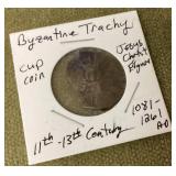 Byzantine trachy cup coin