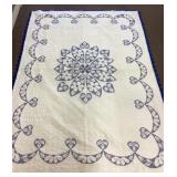 95 x 70 handmade cross stitch quilt