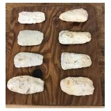 8 work stones mounted on board