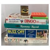 Group of vintage games