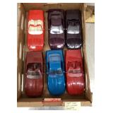 6 plastic Corvette promo cars