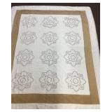 69 x 82 handmade cross stitch quilt