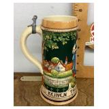 German beer stein -- missing lid