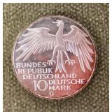 1979 German Deutschmark Munich Olympic silver coin