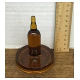 Obear-Nester E. St. Louis amber glass paperweight