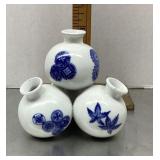 Royal Worcester 4-globe porcelain vase