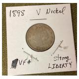 1898 V nickel