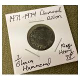 1471 -1474 diamond billon Blanca coin