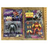 Venom and Iron Man action figures