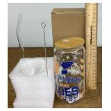 St. Louis Blues cup with straw and straw cleaner