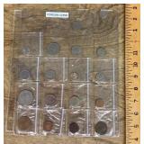 Sleeve of foreign coins