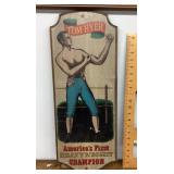 23 x 9 wooden boxing sign wall hanging