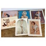 6 pinup girl posters