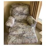 Overstuffed recliner