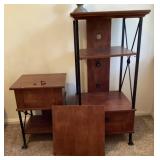 Nightstand and matching shelves