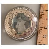 Antique domed glass paperweight