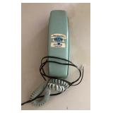 Vintage blue Trimline push-button telephone