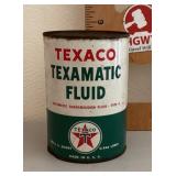Texaco transmission fluid can --full