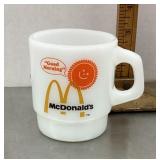 McDonaldï¿½s milk glass coffee mug