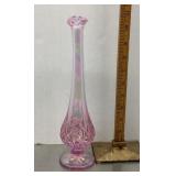 Fenton pink bud vase
