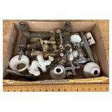 Flat of plumbing hardware