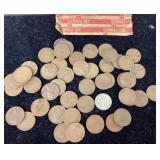 Roll of wheat pennies