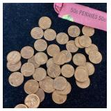 1960s pennies --uncirculated