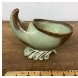 Frankoma pottery cornucopia planter