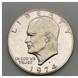 1974-S Eisenhower proof silver dollar 40% silver
